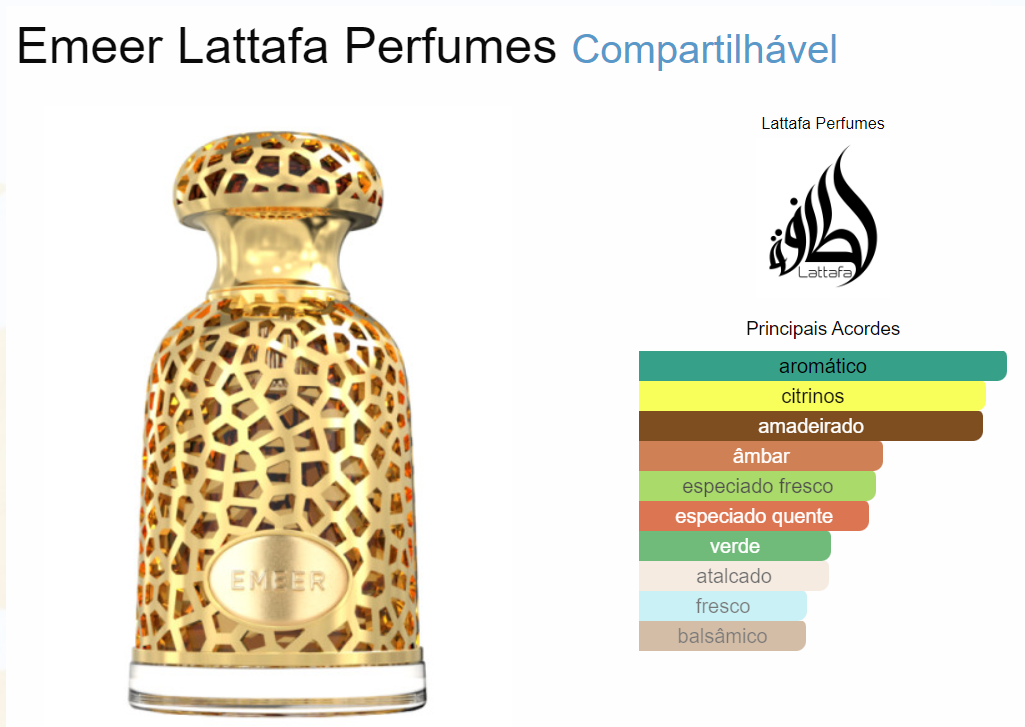 Lattafa Emeer Eau de Parfum unissexo