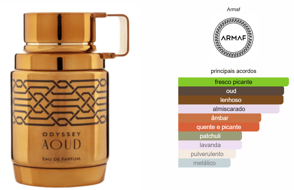Odyssey Aoud Armaf Eau de Parfum para homens 100 ml