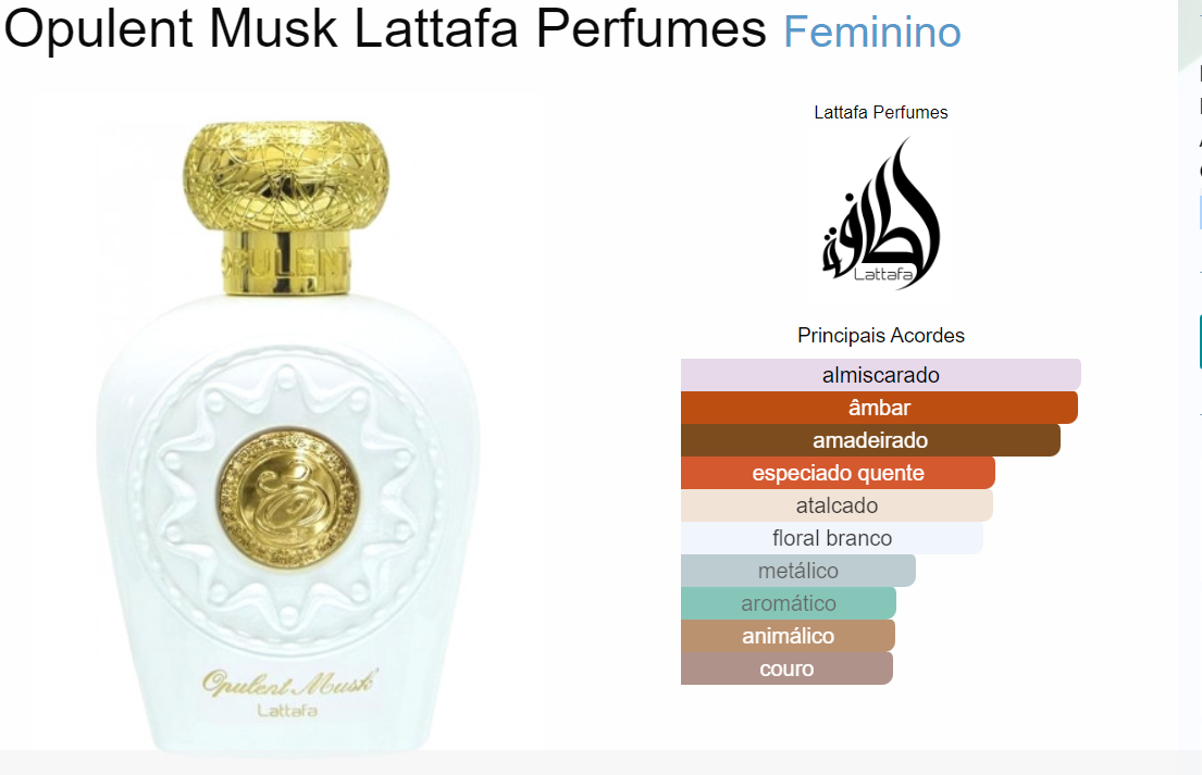 Lattafa Opulent Musk 100 Ml