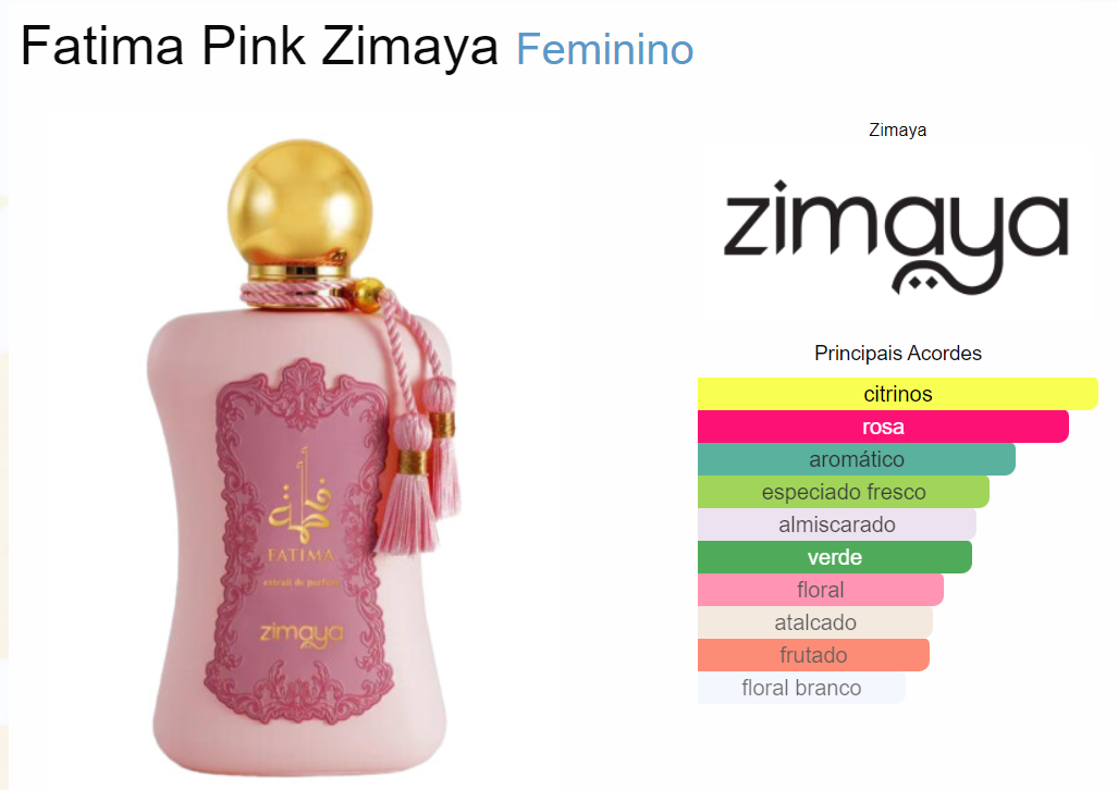 Zimaya Fatima Extrait de Parfum 100ML