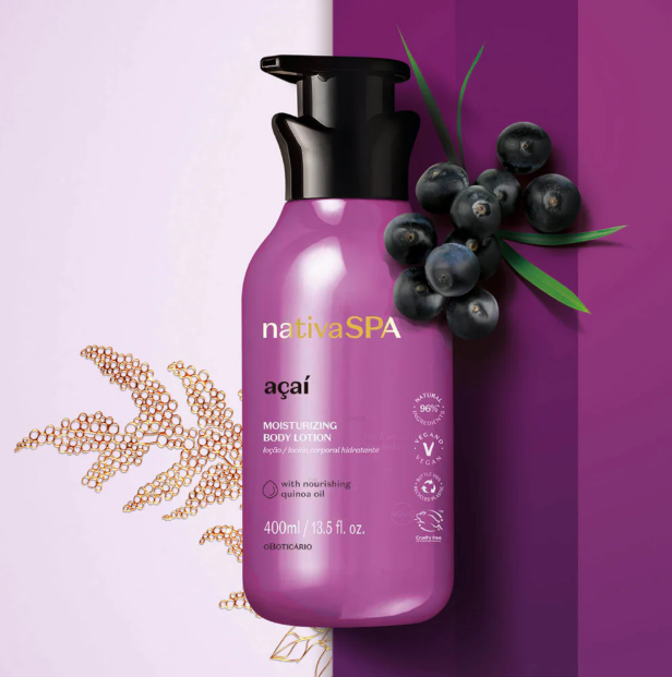 Loção Hidratante Nativa SPA Açaí, 400ml